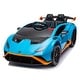 preview thumbnail 41 of 78, Kids 24V Lamborghini Huracan Ride-On Car, Remote Control, 360° Spin, Bluetooth Blue