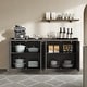 preview thumbnail 12 of 49, Multifunctional Minimalist Side Cabinet with 3D Design