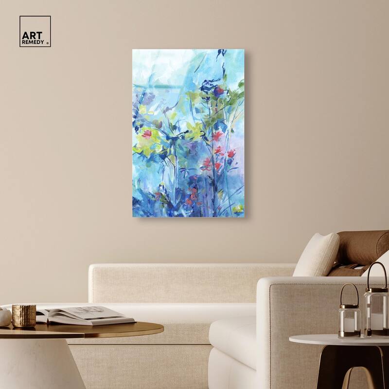 Heavenly Blue II Acrylic by Art Remedy, Ready to Hang