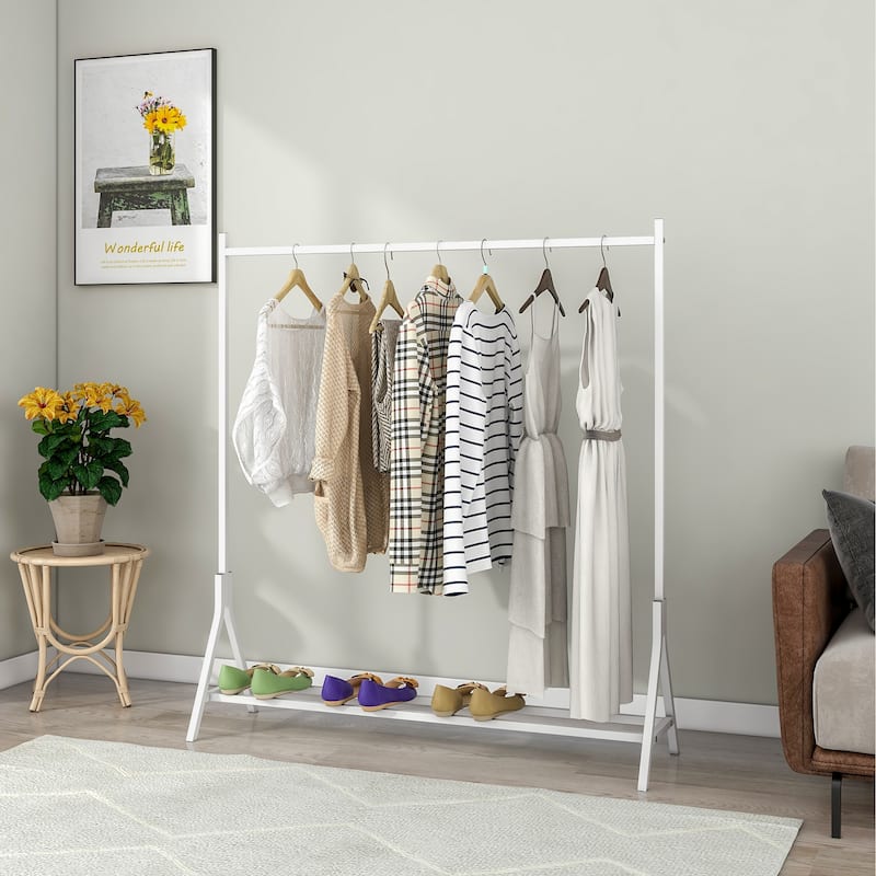 Garment Rack Freestanding Hanger Multi-functional Single pole Bedroom Clothing Rack Bedroom