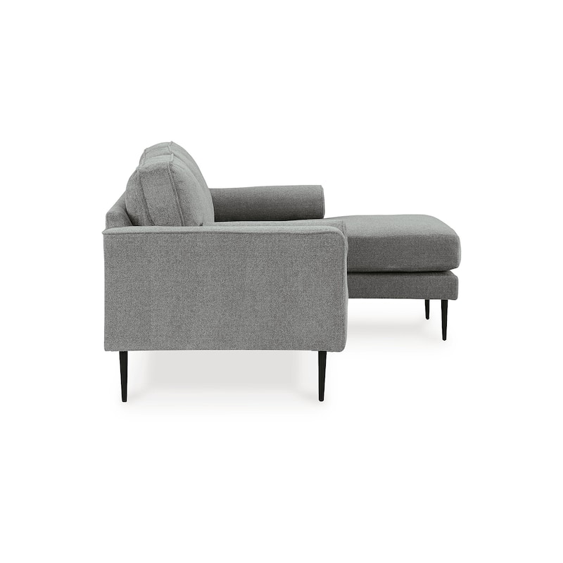 Signature Design by Ashley Hazela Gray Sofa Chaise - 85"W x 58"D x 36"H