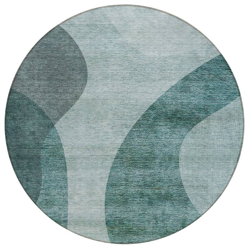 HomeRoots Abstract Transitional Rectangle Outdoor Rug