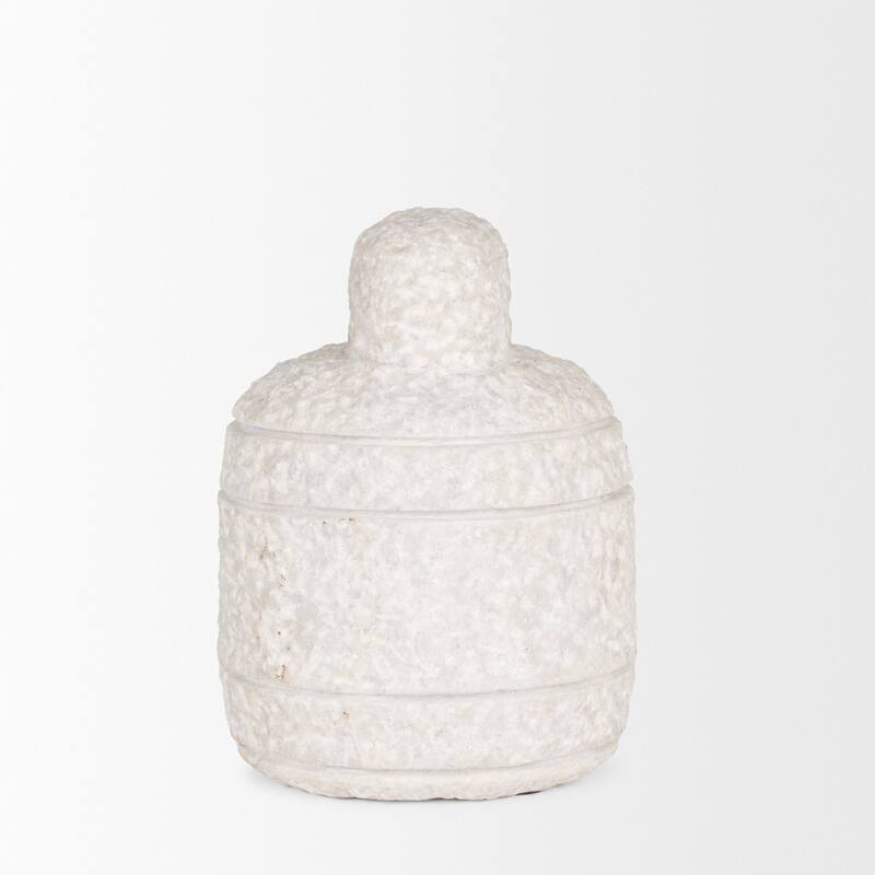 Irina Small White Marble Door Stopper