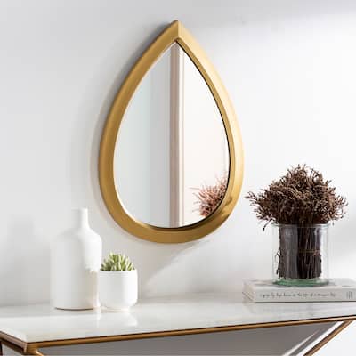 Randyll Golden Teardrop 22x16-inch Mirror - 22"H x 16"W