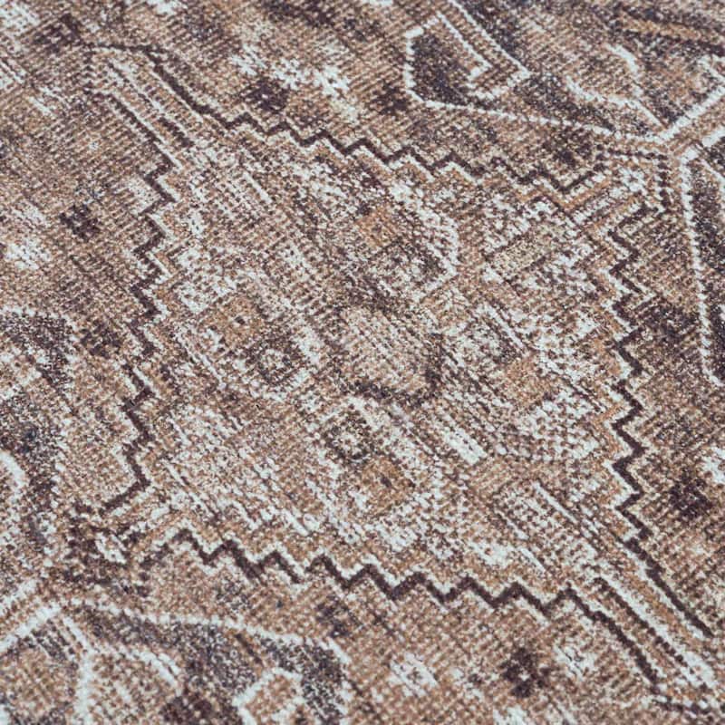 Hauteloom Barny Traditional Oriental Machine Washable Area Rug