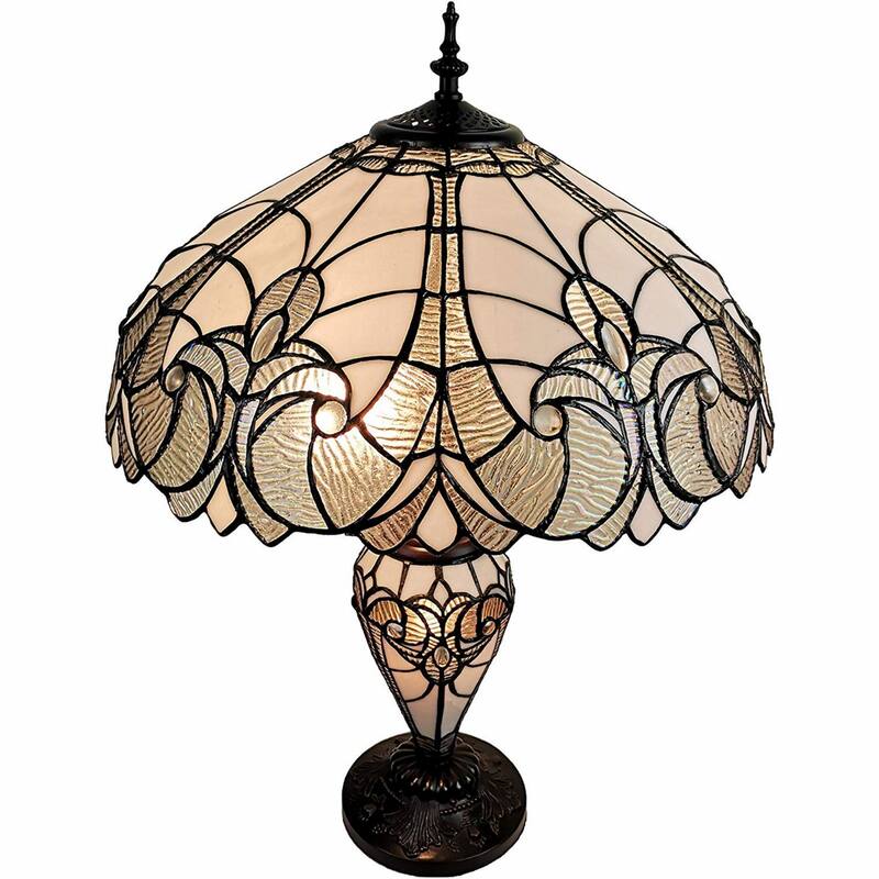 27" Metal Two-Light Candlestick Lamp with Beige Shade for Home Decor - 12” x 22” x 27”