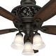 preview thumbnail 7 of 27, Hunter 54" Promenade Ceiling Fan with LED Light Kit and Handheld Remote - Victorian, Transitional - ENERGY STAR!
