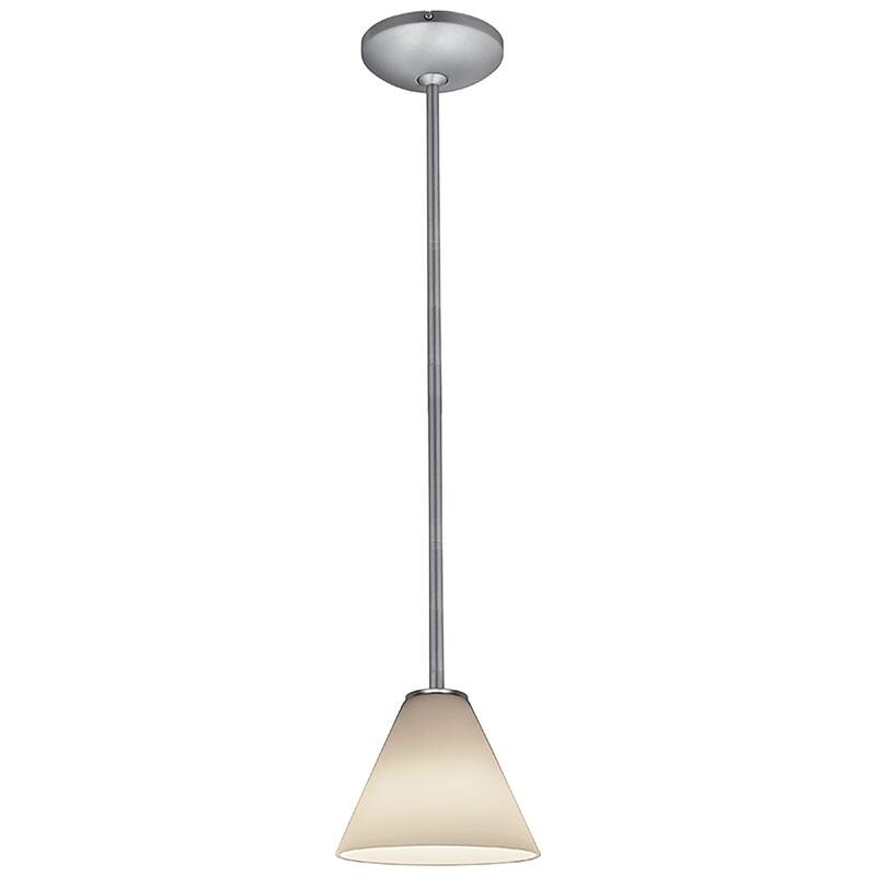 Access Lighting Martini Glass 1-light Pendant with Rods - White