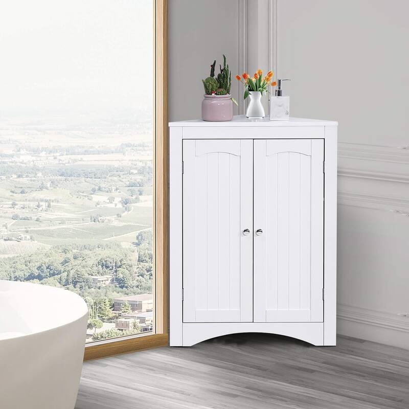 Classic Stylish Wooden Corner Storage Cabinet, For Indoor Use
