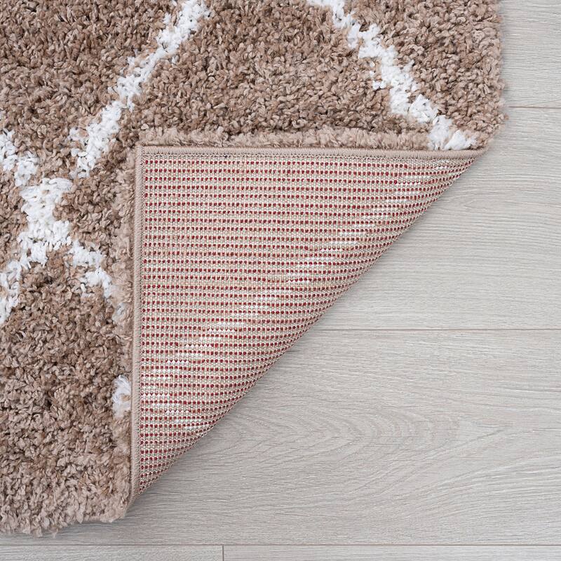 Joy Shag Moroccan Stripe Indoor Area Rug