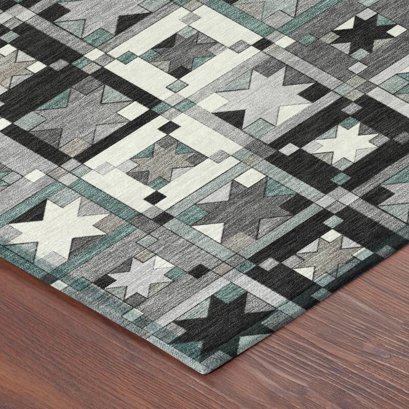 Machine Washable Indoor/ Outdoor Global Goddard Chantille Rug