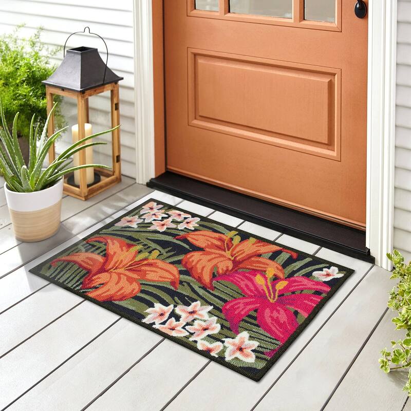 Liora Manne Frontporch Tropica Indoor/Outdoor Mat - 2'6" x 4' - Multi