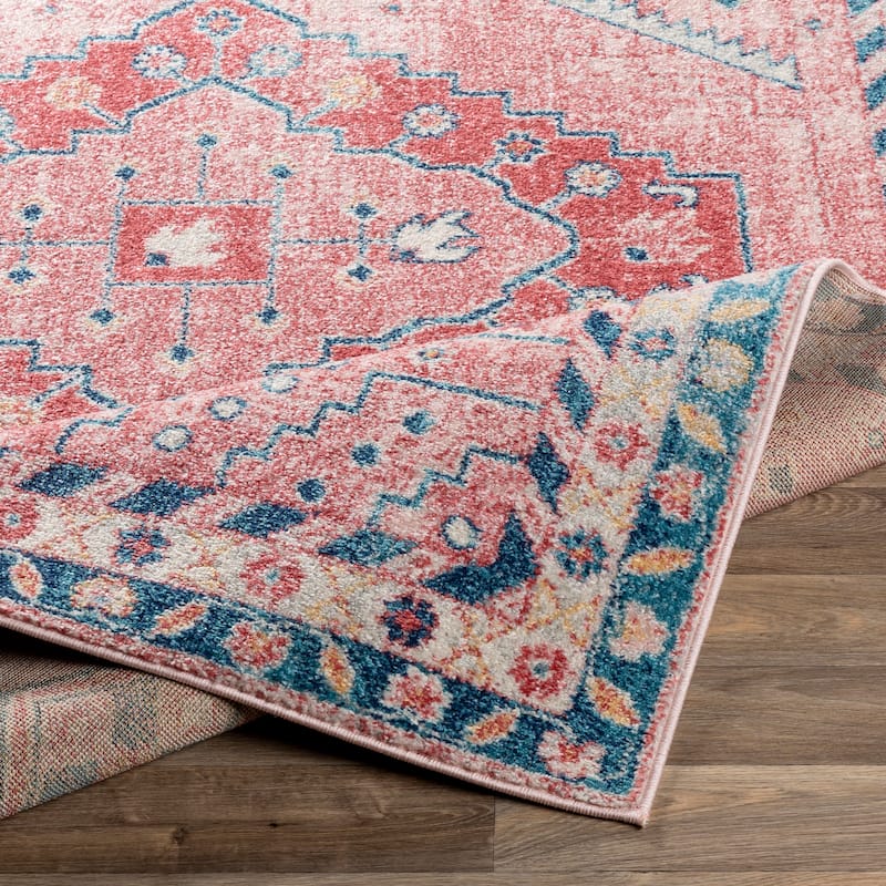 Livabliss Bruce Faded Tribal Medallion Area Rug