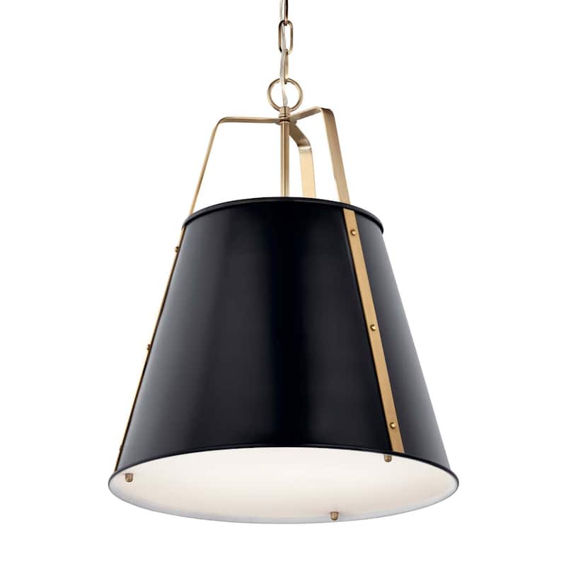 Kichler 52711 Etcher 2 Light 18" Wide Pendant - Black