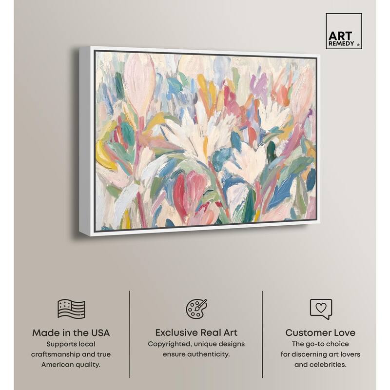 Morning Mist Bloom I Canvas by Art Remedy