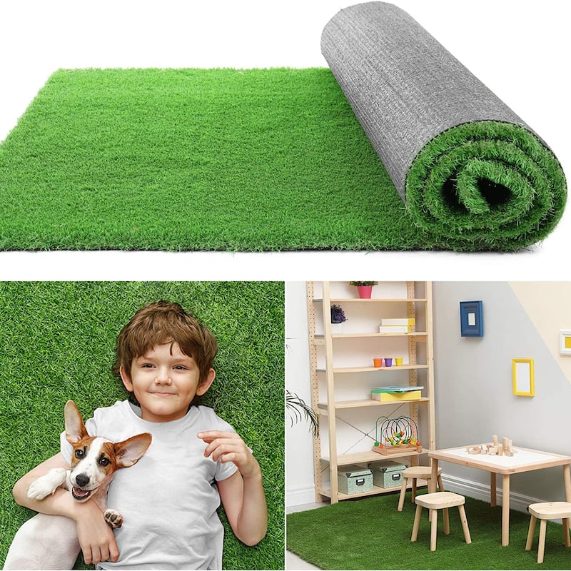 Kerrogee Synthetic Grass Artificial Turf Area Rug - 6.5ft x 10ft