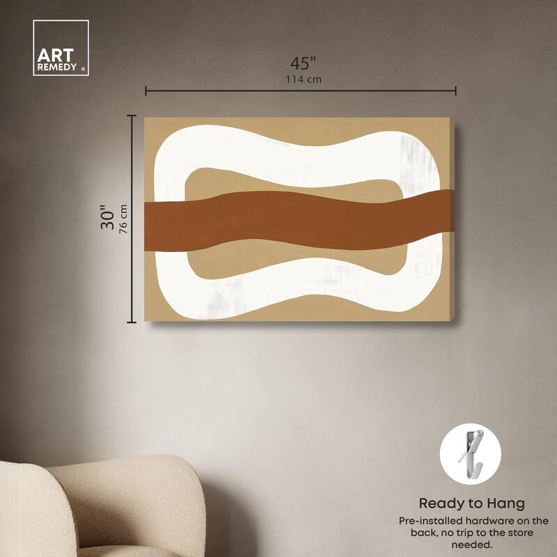 Minimal Wavy I Canvas by Art Remedy, Gallery Wrapped