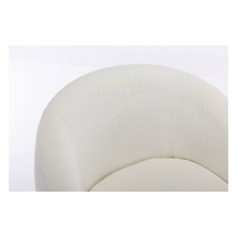 Fabric Swivel Accent Barrel Chair