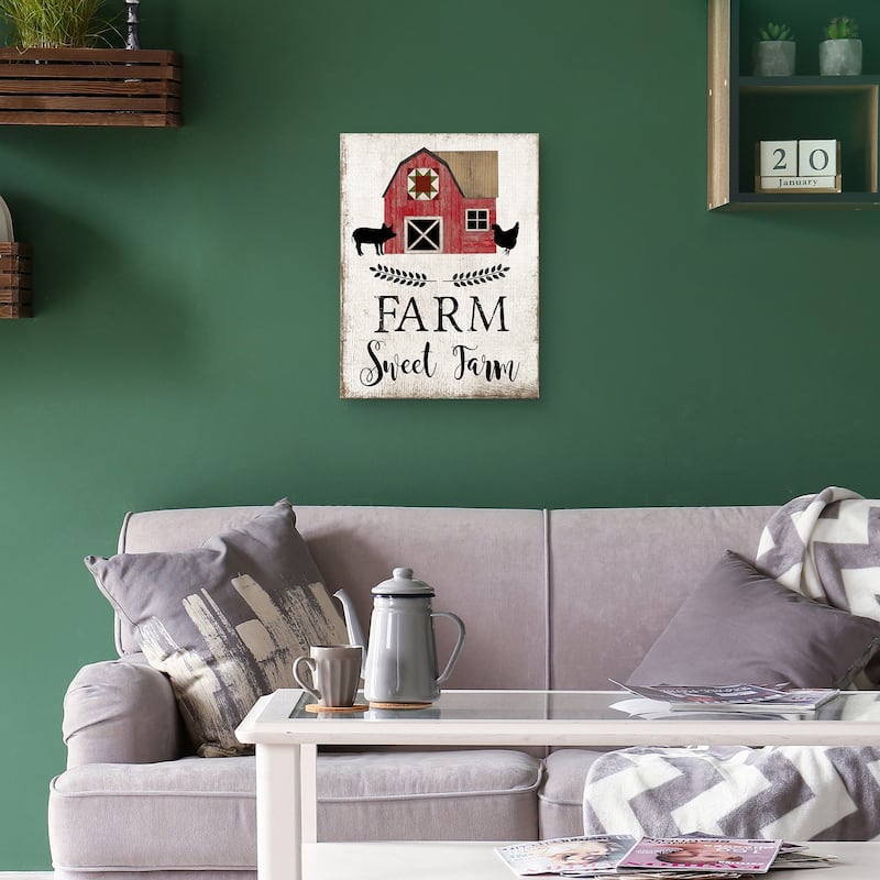 Farm Sweet Farm Canvas Art Print