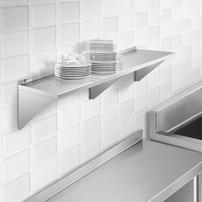 Stainless Steel Shelf NSF Commercial Kitchen Wall Shelving