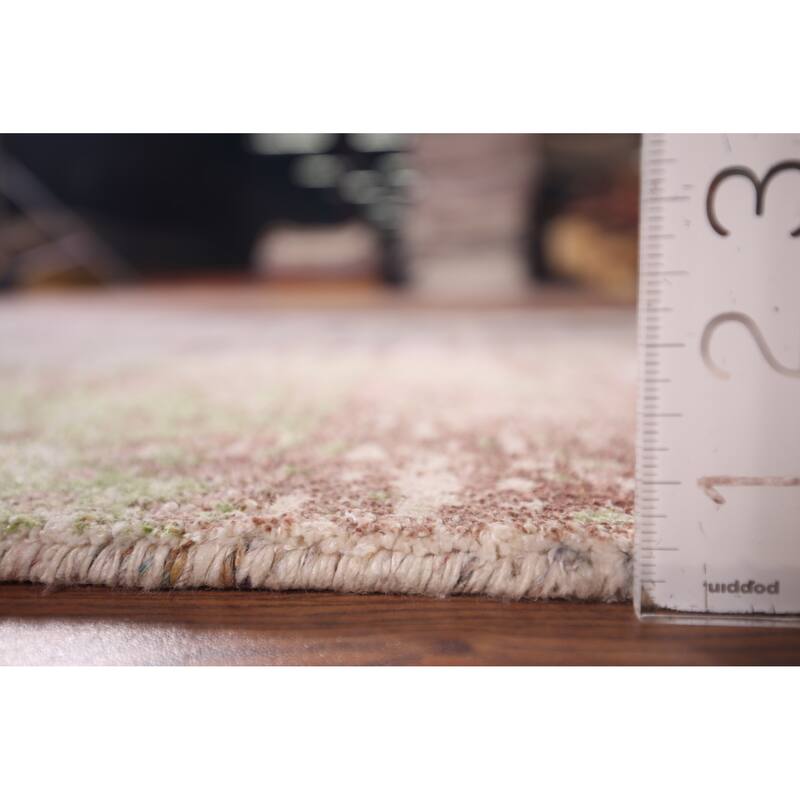 Modern Abstract Foyer Rug Handmade Wool Carpet - 2'9"x 5'0"