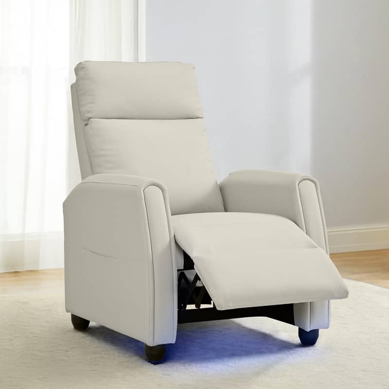 Andrea Recliner Chair with LED Lights, Heating & Massage