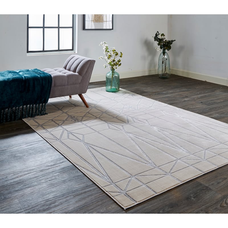 Grand Bazaar Orin Machine Made Geometric Modern Area Rug