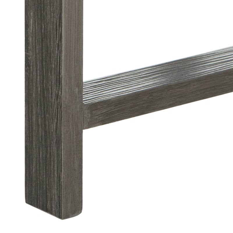 SAFAVIEH Cursten Rustic Dark Grey Round Coffee Table - 33" x 33" x 15"