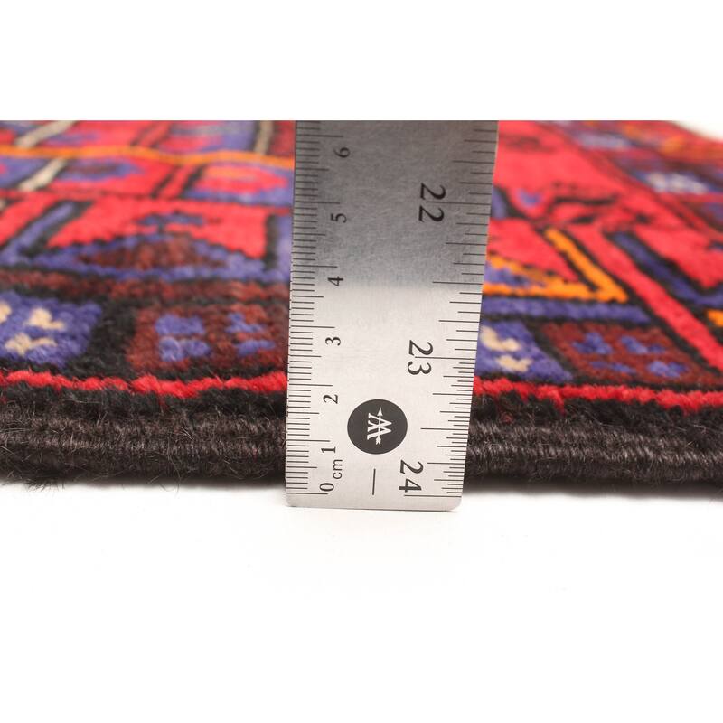 ECARPETGALLERY Hand-knotted Teimani Red Wool Rug - 2'10 x 4'5