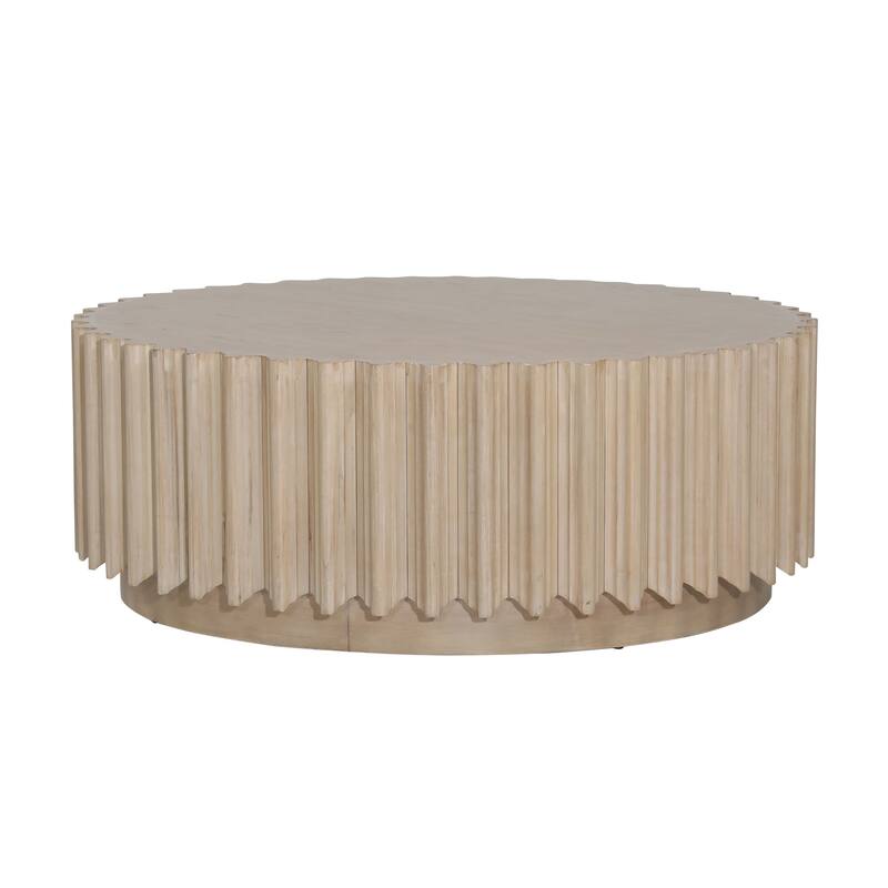 Vance Rubber Wood Coffee Table, Natural