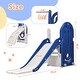 preview thumbnail 3 of 25, 4 in 1 Toddler Climber and Slide Set, Kids Playground Climber Freestanding Slide Playset with Basketball Hoop Play Combination