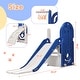 preview thumbnail 3 of 7, Toddler Climber and Slide Set 4 in 1,Kids Playground Climber Freestanding Slide Playset with Basketball Hoop Play Combination