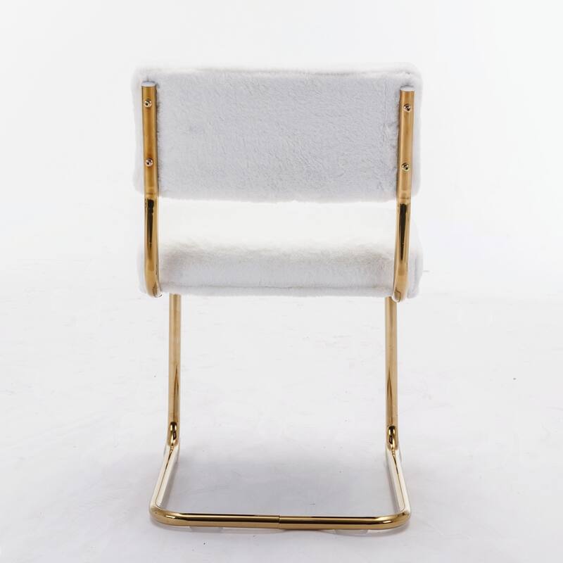 Set of 2 Modern Upholstered Accent Armless Tufted Dining Chairs
