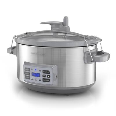 7-Quart Digital Slow Cooker with Temperature Probe + Precision Sous-Vide , Stainless, SCD7007SSD