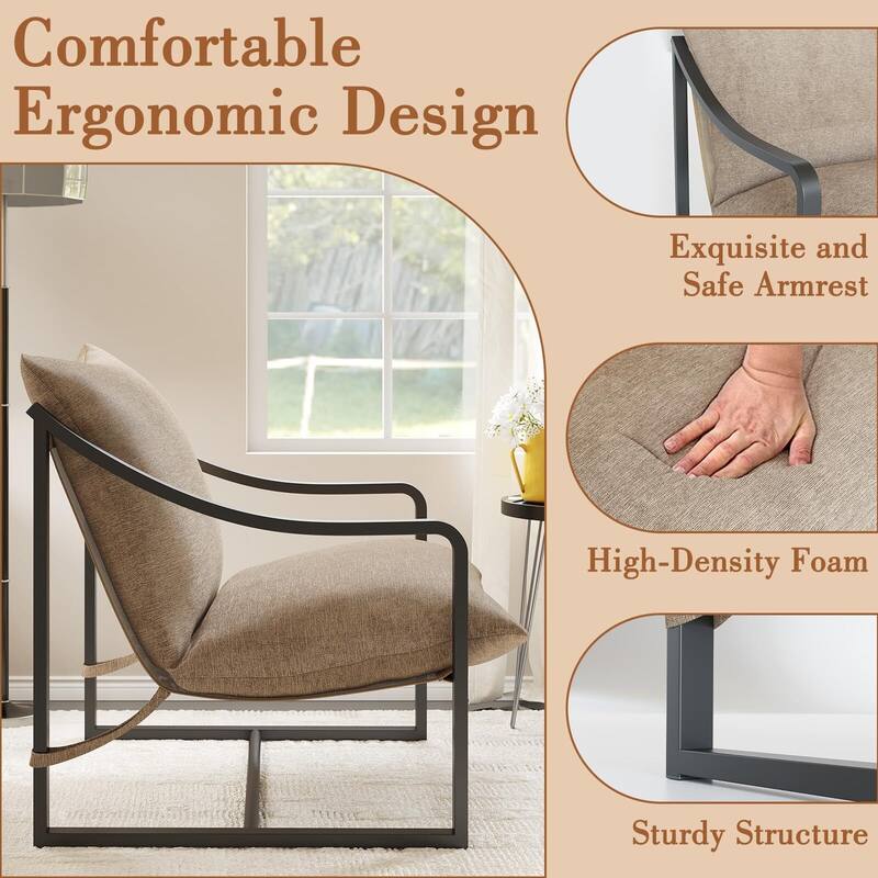 Modern Sling Accent Chair