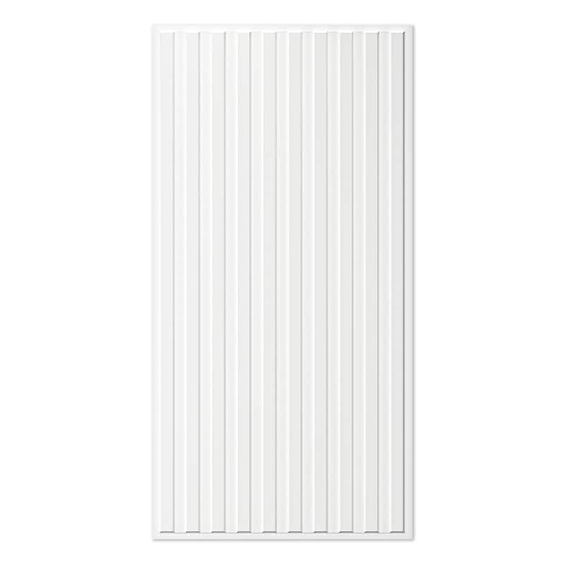 Art3d 2 x 4 ft Drop Ceiling Tiles,Slat Design 3D Wall Panels,Pack of 12 - White