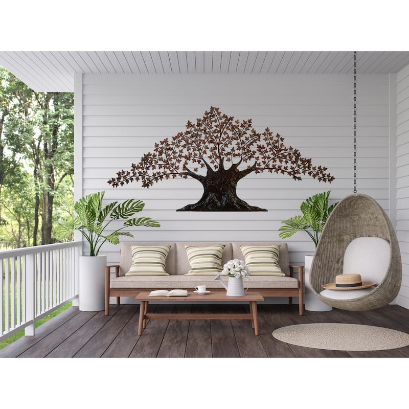 Casa Cortes Handcrafted Tree of Life Large Metal Wall Art Decor