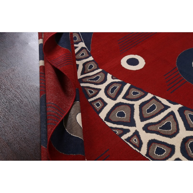 Geometric Modern Gabbeh Kashkoli Oriental Area Rug Wool Hand-knotted - 6'1" x 8'11"