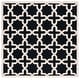 preview thumbnail 46 of 183, SAFAVIEH Handmade Cambridge Trudie Geometric Wool Rug 6' Square - Black/Ivory - Square