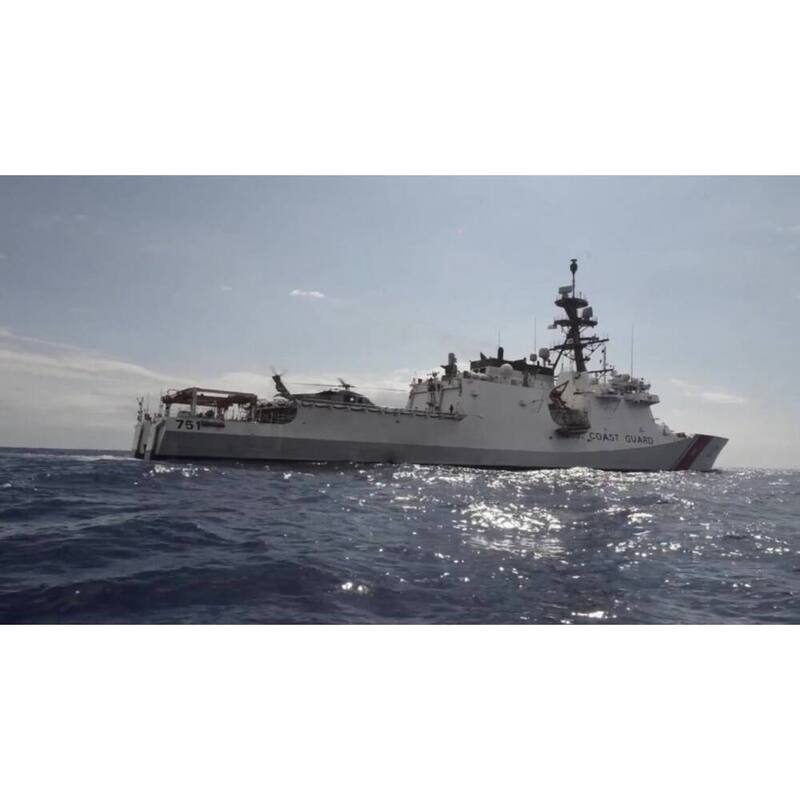 USCGC Waesche WMSL-751 36 Inches L Ship Model - Multi-Color
