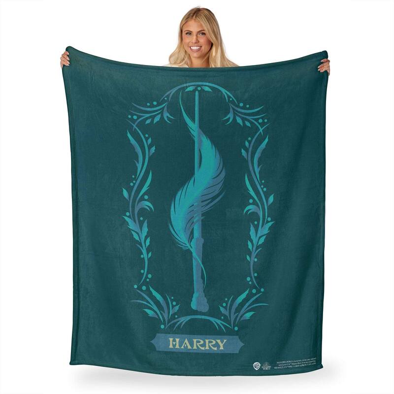 Harry Potter Harry's Wand Silk Touch Throw Blanket