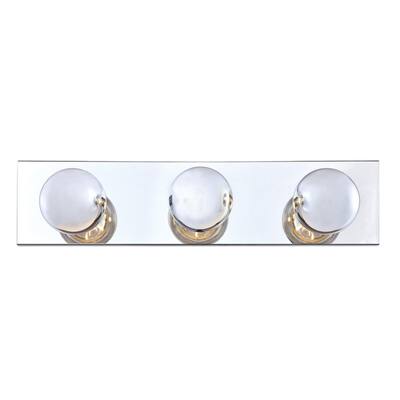 Westinghouse Interior Bath Bar, Chrome Finish