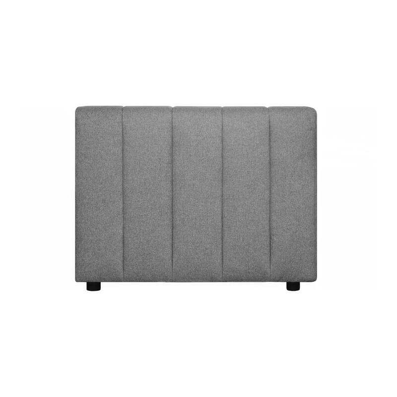 Aurelle Home Lilly Modern Channel-Stitched Modular Sectional Corner Chair
