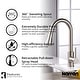 preview thumbnail 7 of 18, Karran Weybridge Single-Handle Pull-Down Sprayer Kitchen Faucet with Matching Soap Dispenser