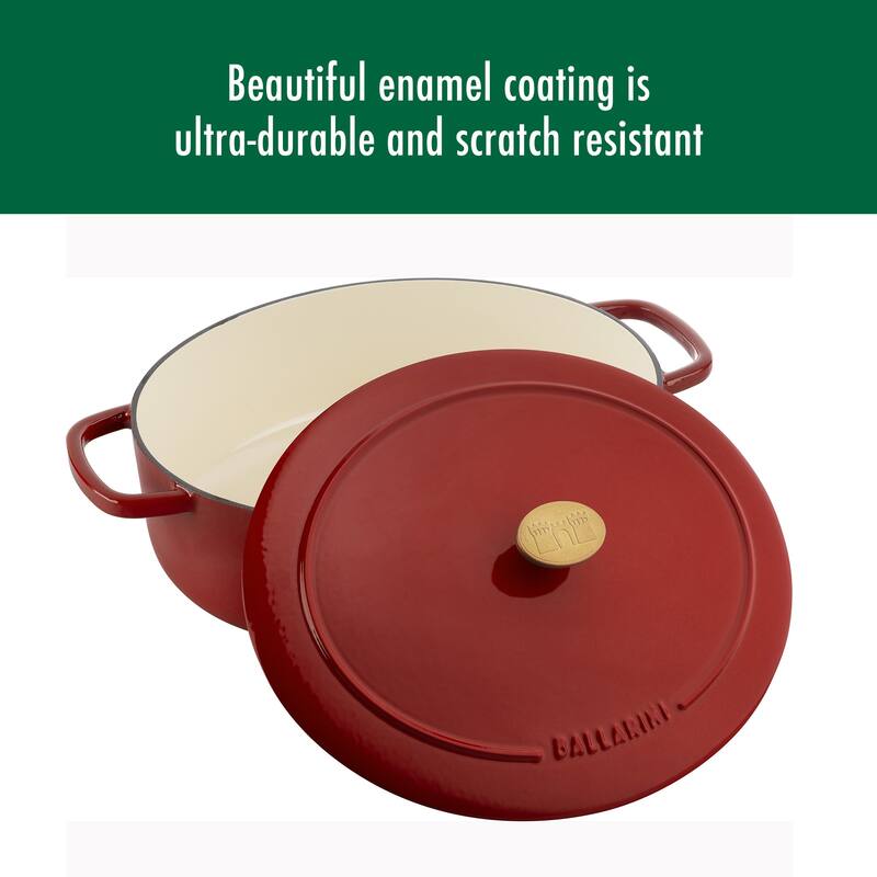 BALLARINI Bellamonte Cast Iron 4.75-qt Oval Dutch Oven - 5-qt
