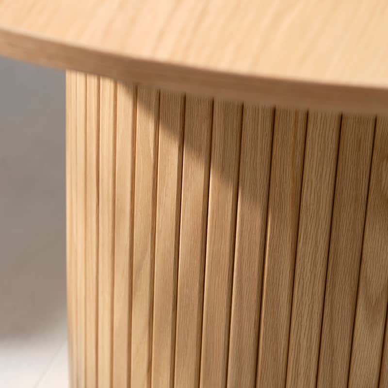 Rye Studio Nicola Mid-Century Modern Pedestal Dining Table