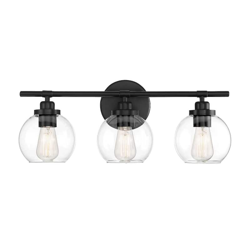 Savoy House Carson 3 Light 23" Wide Bathroom Vanity Light - Matte Black