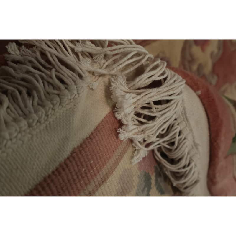 Hand Knotted Oriental 100% Wool Carpet Traditional Floral Pink Art Deco Area Rug - 3' 2'' X 2' 0''