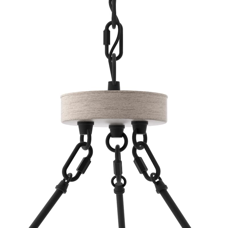 12-light Farmhouse Wood Grain Wagon Wheel Chandelier - 42