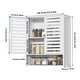 preview thumbnail 2 of 11, Bathroom Wall Cabinet Storage Organizer with Adjustable Shelf Double Door